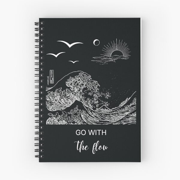 Item preview, Go with the flow ocean wave design  designed and sold by Krishnacre8.