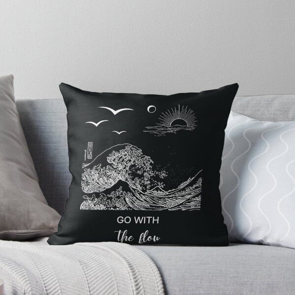 Item preview, Go with the flow ocean wave design  designed and sold by Krishnacre8.