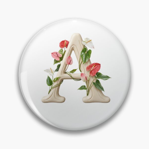 Item preview, Botanical Floral Letter A Monogram designed and sold by Helenaphotoart.