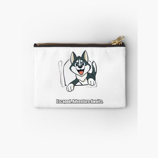 Aperçu de l'œuvre Husky - Escaped Adventure Awaits - Funny Husky Gift créée et vendue par pawdrops.