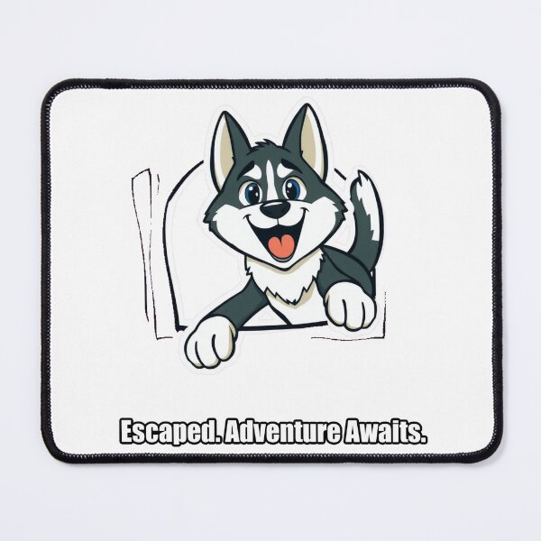 Item preview, Husky - Escaped Adventure Awaits - Funny Husky Gift designed and sold by pawdrops.