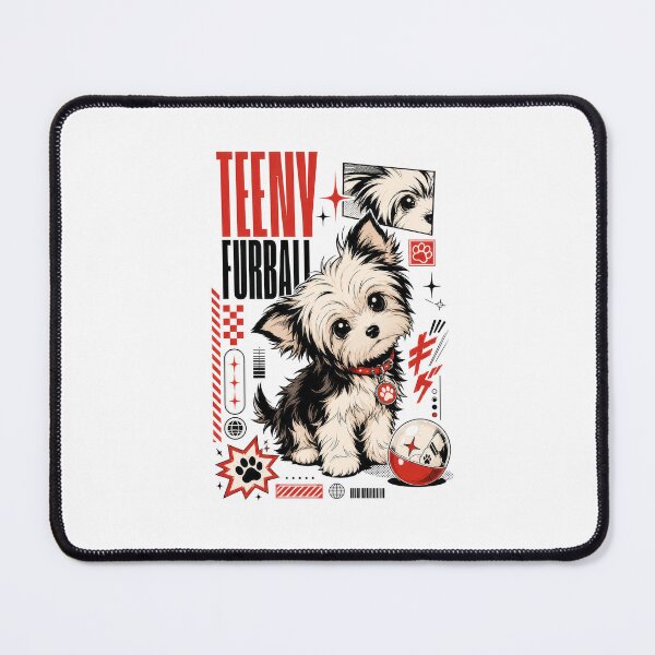 Item preview, Teeny Furball Yorkie Morkie or Corkie Pup designed and sold by AntiqueImages.