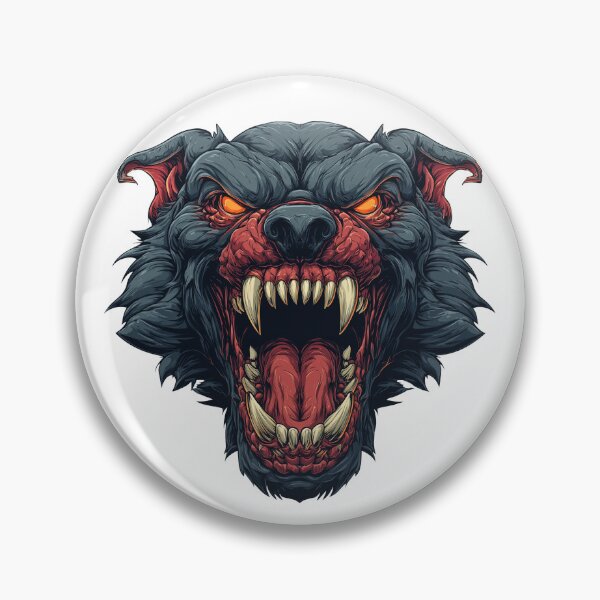 Item preview, Evil dark wolf head  designed and sold by robyeyedropy.