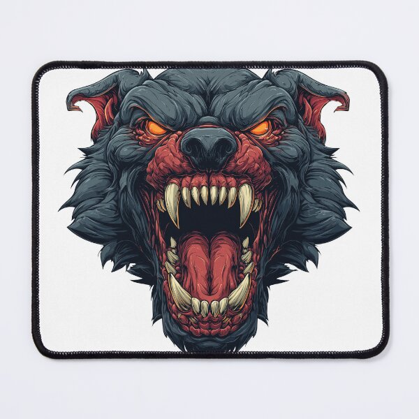 Item preview, Evil dark wolf head  designed and sold by robyeyedropy.