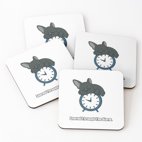 Item preview, French Bulldog - Snored Through The Alarm - Funny Frenchie Gift designed and sold by pawdrops.