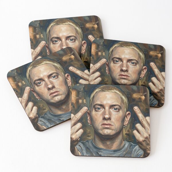 Aperçu de l'œuvre Peinture à l'huile d'Eminem créée et vendue par maretsad.