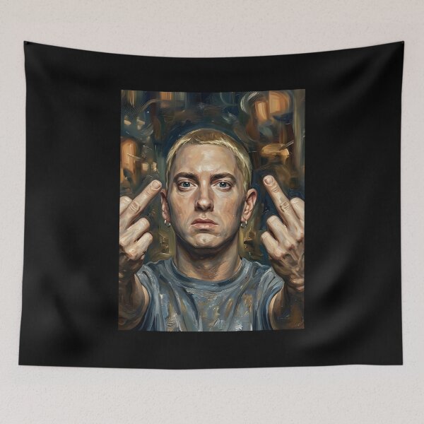 Item preview, Eminem Oil Painting designed and sold by maretsad.