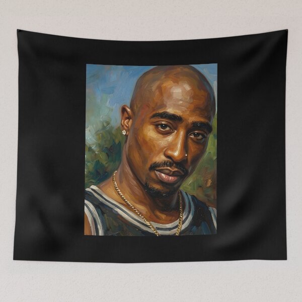 Item preview, Tupac 2Pac Oil Painting designed and sold by maretsad.