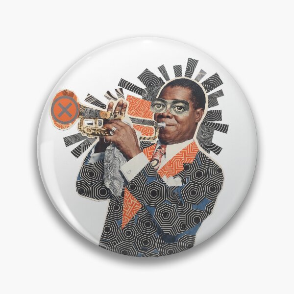 Item preview, Louis Armstrong Surreal Portrait designed and sold by Mystikos Art.