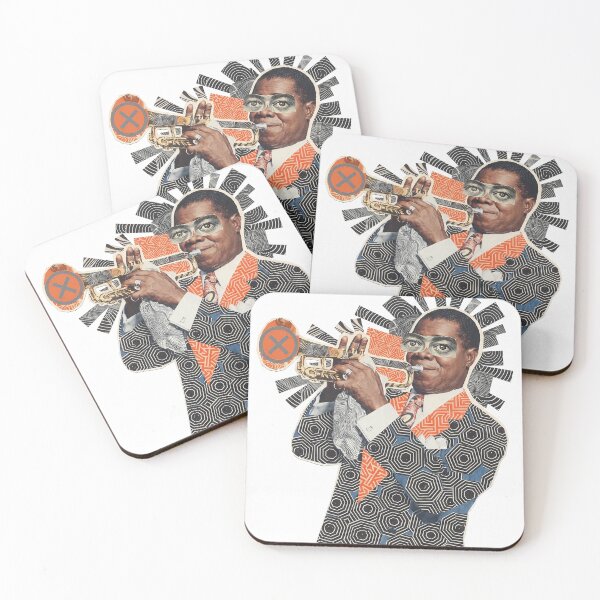 Item preview, Retrato surrealista de Louis Armstrong designed and sold by Mystikos Art.