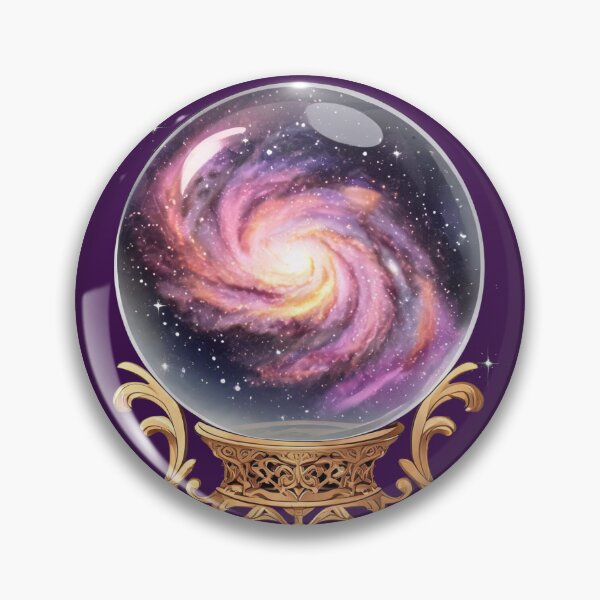 Item preview, Galaxy Crystal Ball — Mystical Fortune Sticker designed and sold by NUFADE.