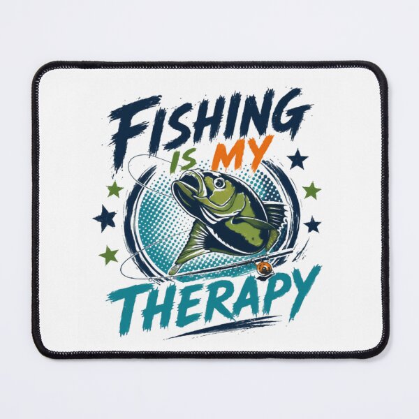 Item preview, Fishing Is My Therapy Angler Fisherman Hobby designed and sold by JonesFlora2025.