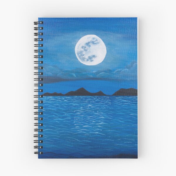 Item preview, Moonlit Lake Night Landscape Painting designed and sold by ARTIFIED.BY.FRIENDSHIP.