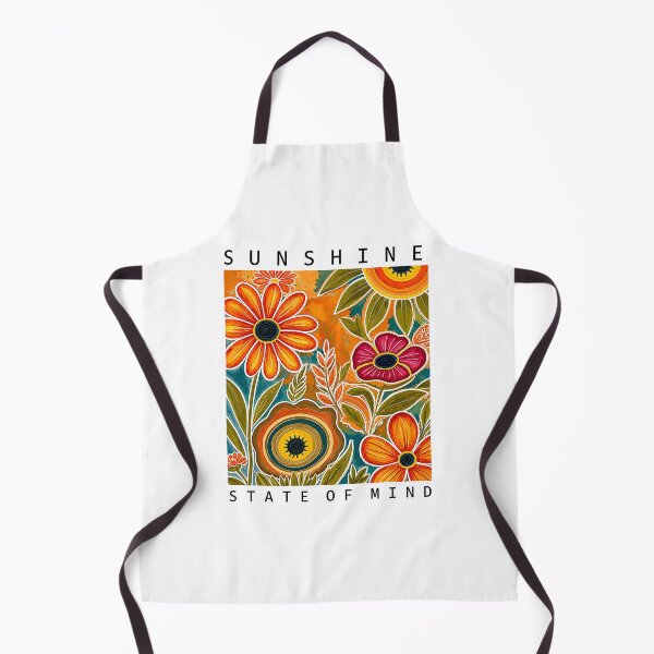 Item preview, Sunshine State of Mind, Retro Wildflower Floral, Boho Sunflower, Botanical designed and sold by RafaelScherer.