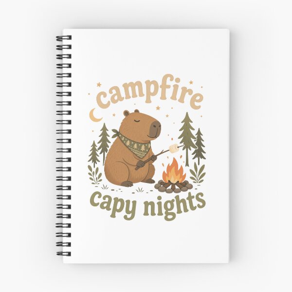 Item preview, Camping Capybara with Marshmallow Isolated Graphic designed and sold by ML-Media.