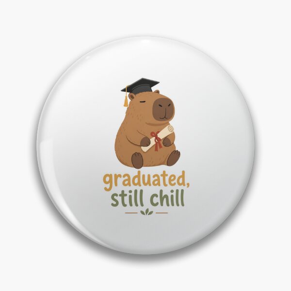 Item preview, Cute Capybara Graduate Illustration designed and sold by RGShirtWorks.