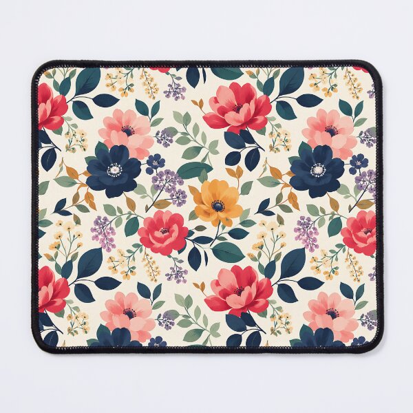 Item preview, Colorful Botanical Floral Pattern — Wildflower Garden Illustration designed and sold by Aureva Arts Shop.