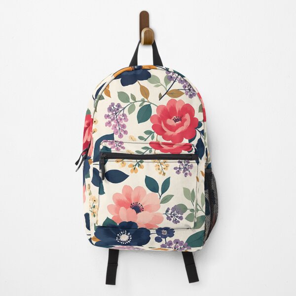 Item preview, Colorful Botanical Floral Pattern — Wildflower Garden Illustration designed and sold by Aureva Arts Shop.