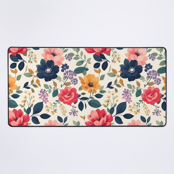 Item preview, Colorful Botanical Floral Pattern — Wildflower Garden Illustration designed and sold by Aureva Arts Shop.