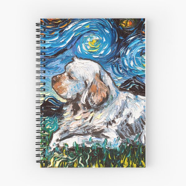 Item preview, Clumber Spaniel Night designed and sold by AjaTrier.