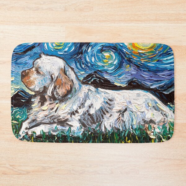 Item preview, Clumber Spaniel Night designed and sold by AjaTrier.