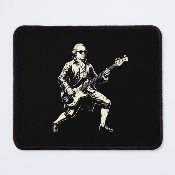Item preview, Colonial Founding Father Rocking Bass Guitar Sunglasses designed and sold by SiarheiYur.