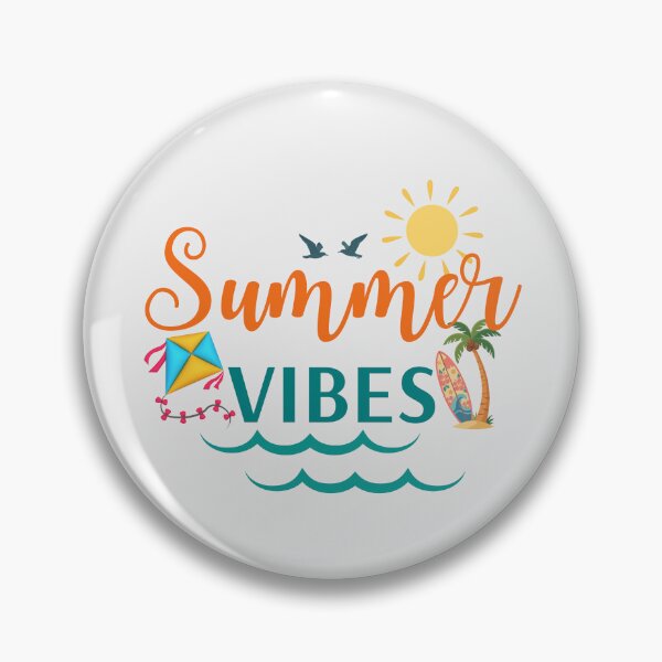 Item preview, Summer Vibes Tropical Beach Typography Design designed and sold by MadeByMira.