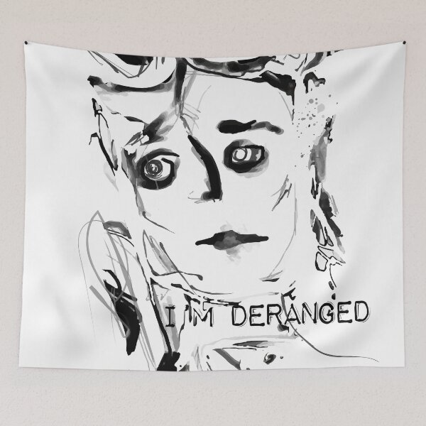 Item preview, Deranged Mind – Expressionist Portrait Inspired by Dark Art, (Tribute To David Bowie) designed and sold by Lifer Art and Design.