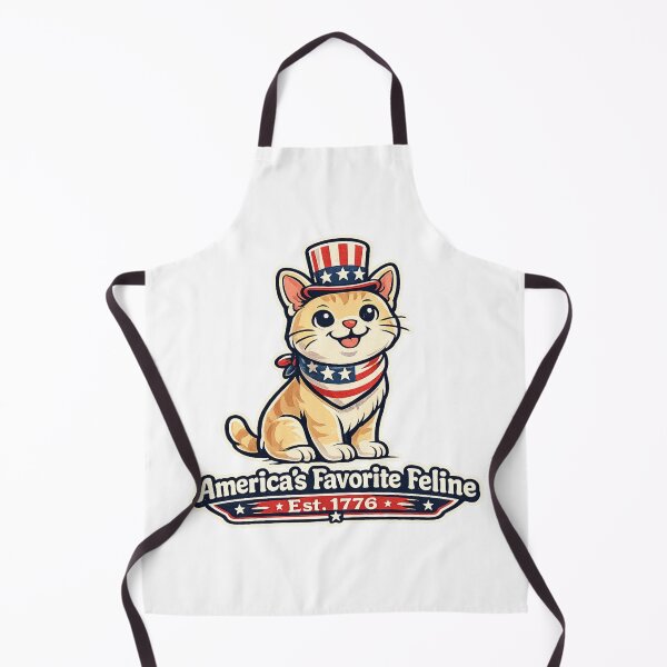Item preview, America Favorite Feline Patriotic USA Cat 1776 designed and sold by Orivana.