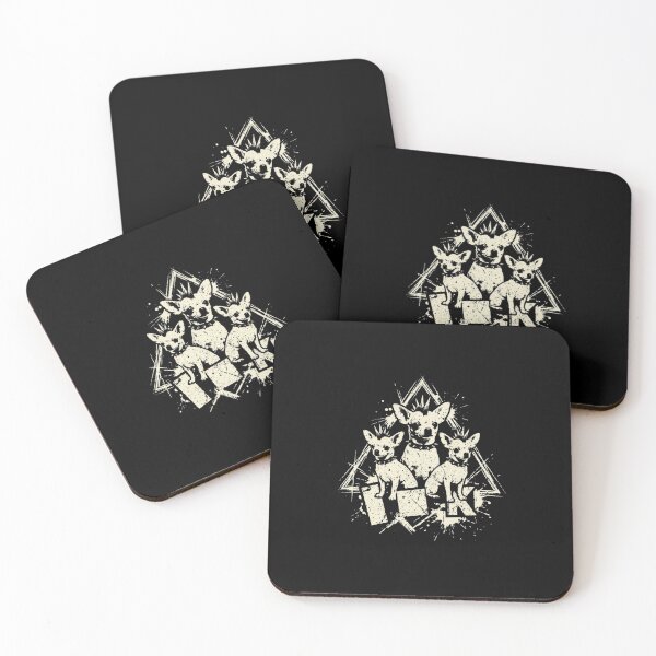 Item preview, Punk Rock Chihuahua Trio Grunge Metal Art designed and sold by SiarheiYur.