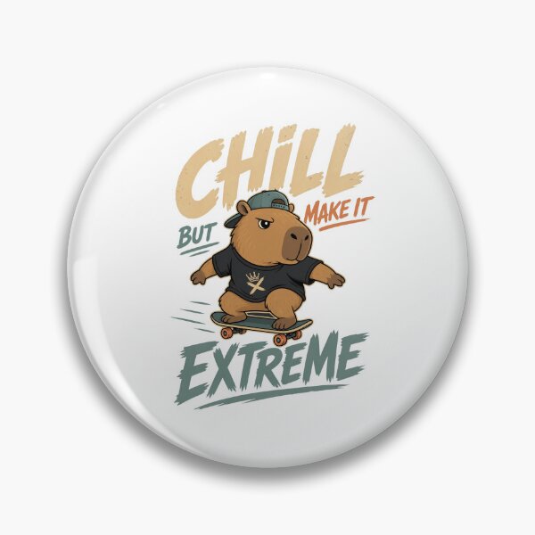 Item preview, Cool Capybara Skater Isolated Illustration designed and sold by RGShirtWorks.