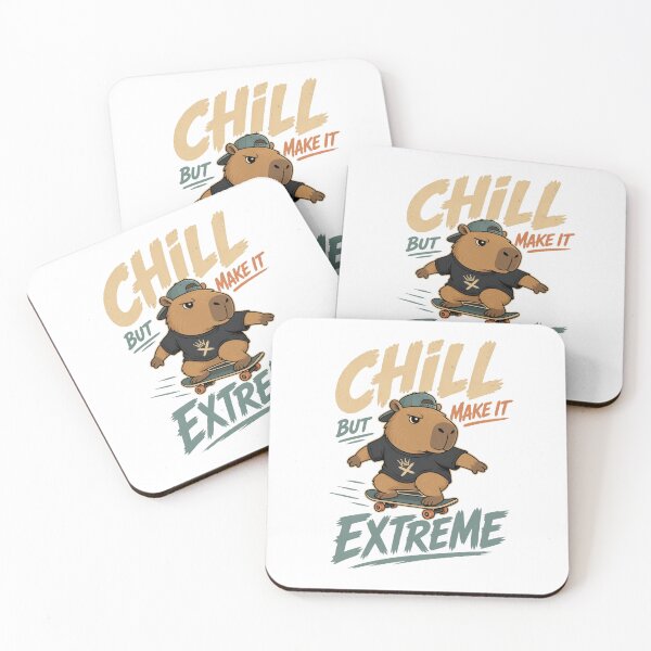 Artikelvorschau, Coole Capybara-Skater-Illustration (isoliert) entworfen und verkauft von ML-Media.