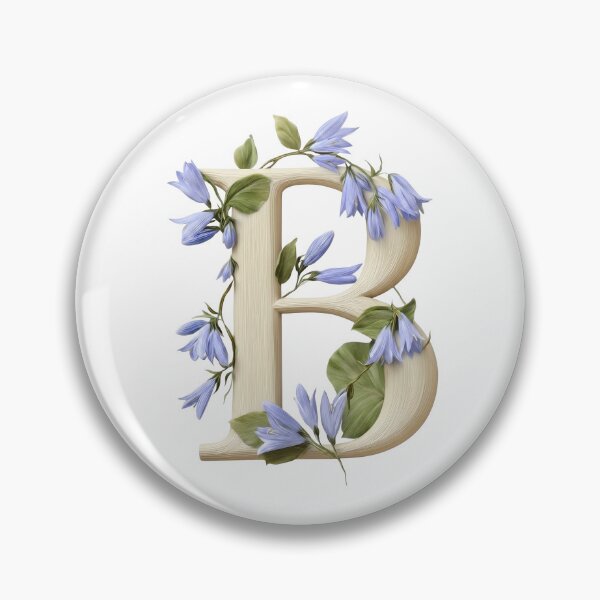Item preview, Botanical Letter B Monogram designed and sold by Helenaphotoart.