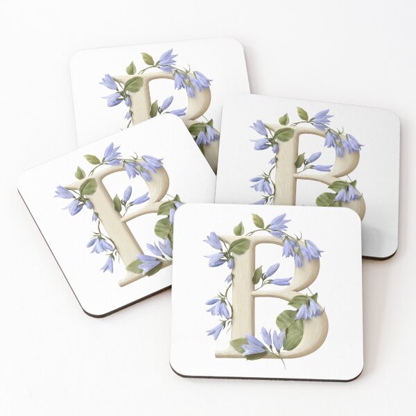 Item preview, Botanical Letter B Monogram designed and sold by Helenaphotoart.