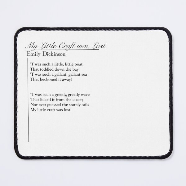 Item preview, 'T Was Such a Little, Little Boat | Emily Dickinson Nautical Poetry Art designed and sold by The Prose Atelier.