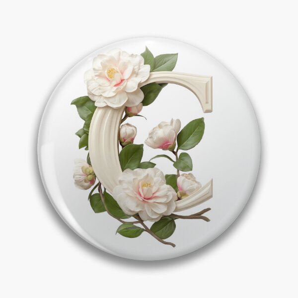 Item preview, Botanical Letter C Monogram designed and sold by Helenaphotoart.