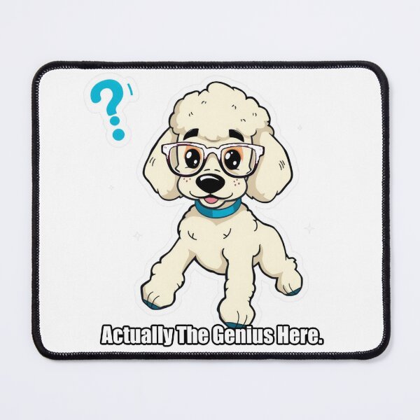 Item preview, Poodle - Actually The Genius Here - Funny Poodle Gift designed and sold by pawdrops.