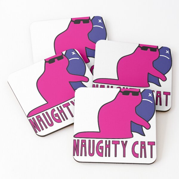 Item preview, NaughtyPinkCat designed and sold by WhimsicalDoodl.