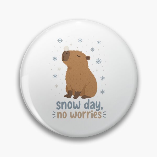 Item preview, Cute Capybara with Snowball Isolated Illustration designed and sold by RGShirtWorks.