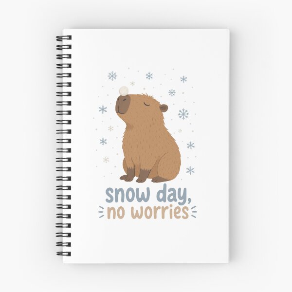 Item preview, Cute Capybara with Snowball Isolated Illustration designed and sold by ML-Media.