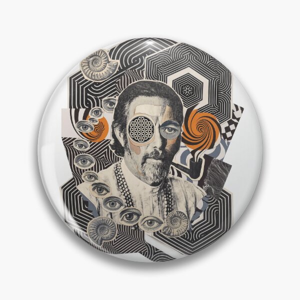 Item preview, Visionary Philosopher Alan Watts designed and sold by Mystikos Art.