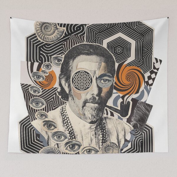 Item preview, Visionary Philosopher Alan Watts designed and sold by Mystikos Art.