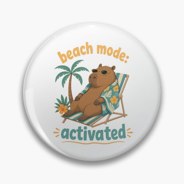 Item preview, Cool Capybara Relaxing on Beach Chair Isolated designed and sold by RGShirtWorks.
