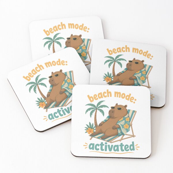 Item preview, Cool Capybara Relaxing on Beach Chair Isolated designed and sold by RGShirtWorks.