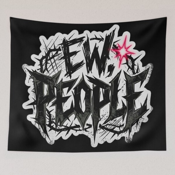 Item preview, Ew People Gothic Streetwear Sarcastic Sticker designed and sold by HAPPY HARBOR DESIGN .