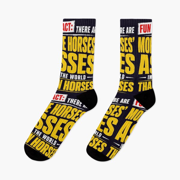 Item preview, MORE HORSES' ASSES THAN HORSES SARCASTIC QUOTE designed and sold by PRINTSCHARMINGM.