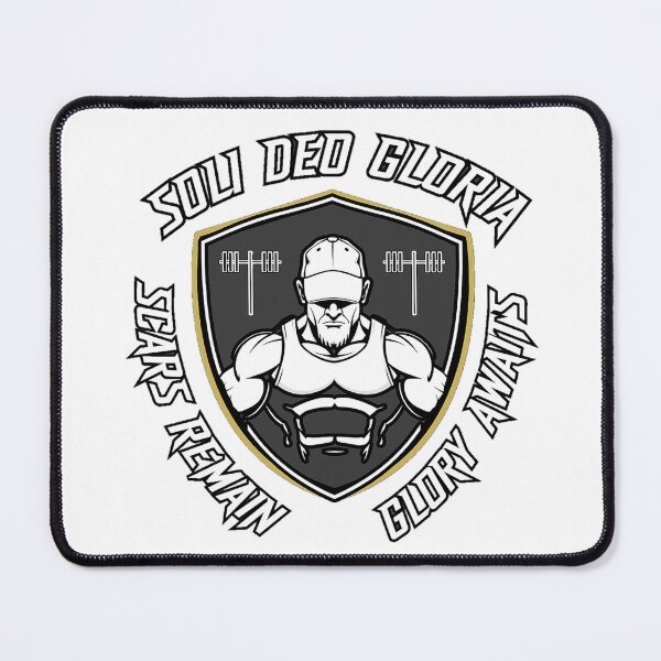 Item preview, Soli Deo Gloria | Scars Remain - Glory Awaits | Christian Gym designed and sold by Bezuiden.