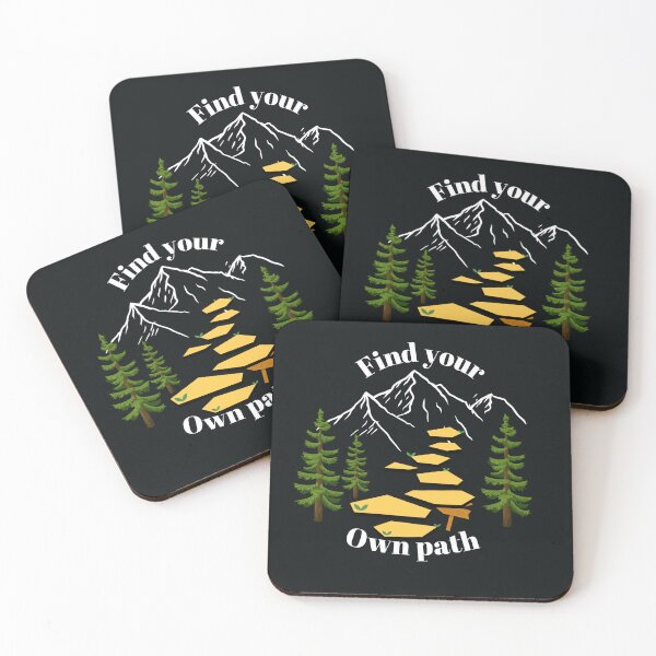 Item preview, Find your own path mountain adventure quote  designed and sold by Krishnacre8.