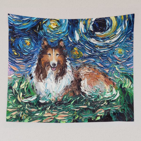 Item preview, Collie Night designed and sold by AjaTrier.