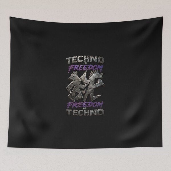 Item preview, Techno is freedom Freedom is techno designed and sold by DAX4ART.